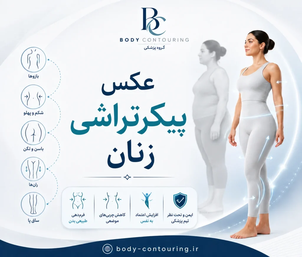 عکس پیکر تراشی زنان؛ قبل و بعد واقعی + نکات مهم
