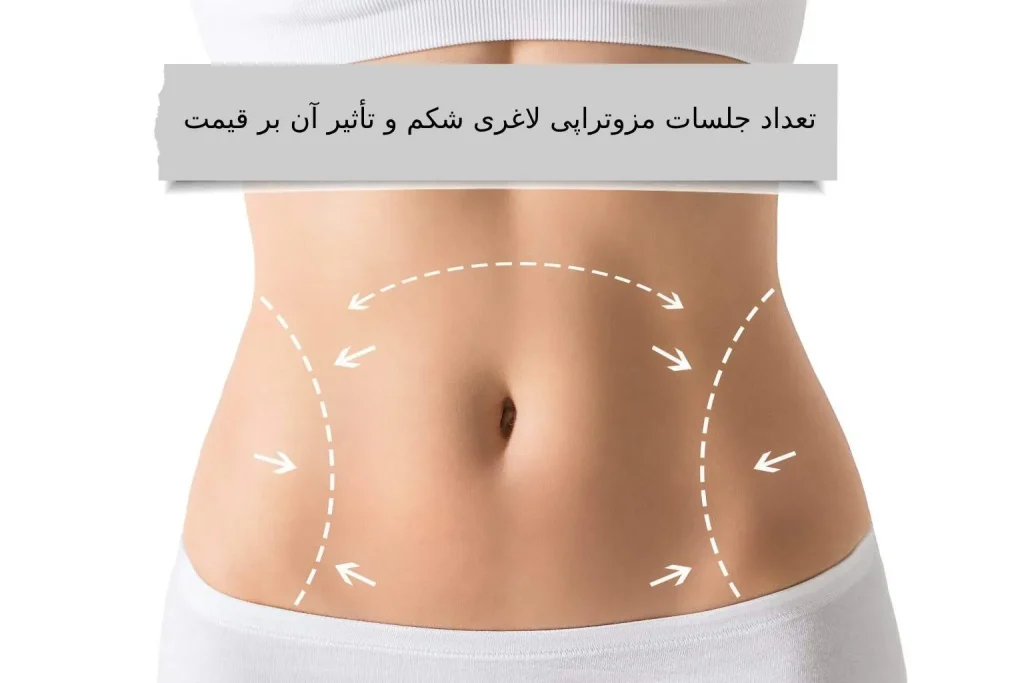 تعداد جلسات مزوتراپی لاغری شکم و تاثیر ان بر قیمت هزینه مزوتراپی لاغری شکم