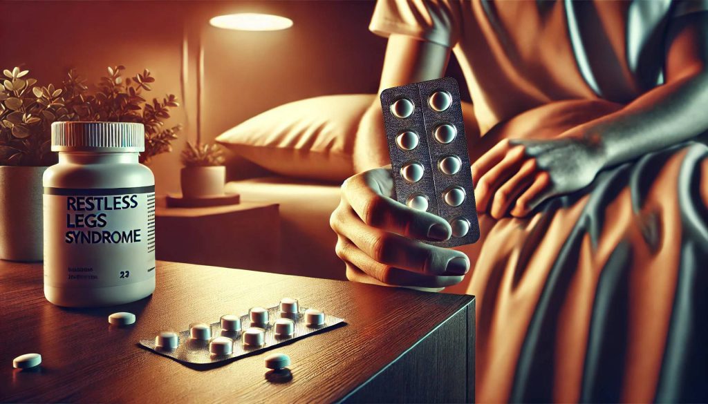 استفاده از دارو برای کاهش درد سندرم پای بیقرار بیمار در حال خوردن دارو