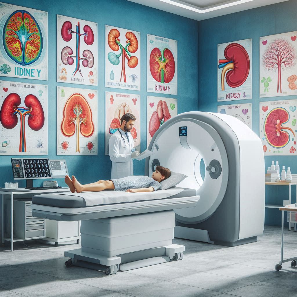 اسکن هسته ای کودکی که بیمار است اسکن هسته ای کودکی که بیمار است