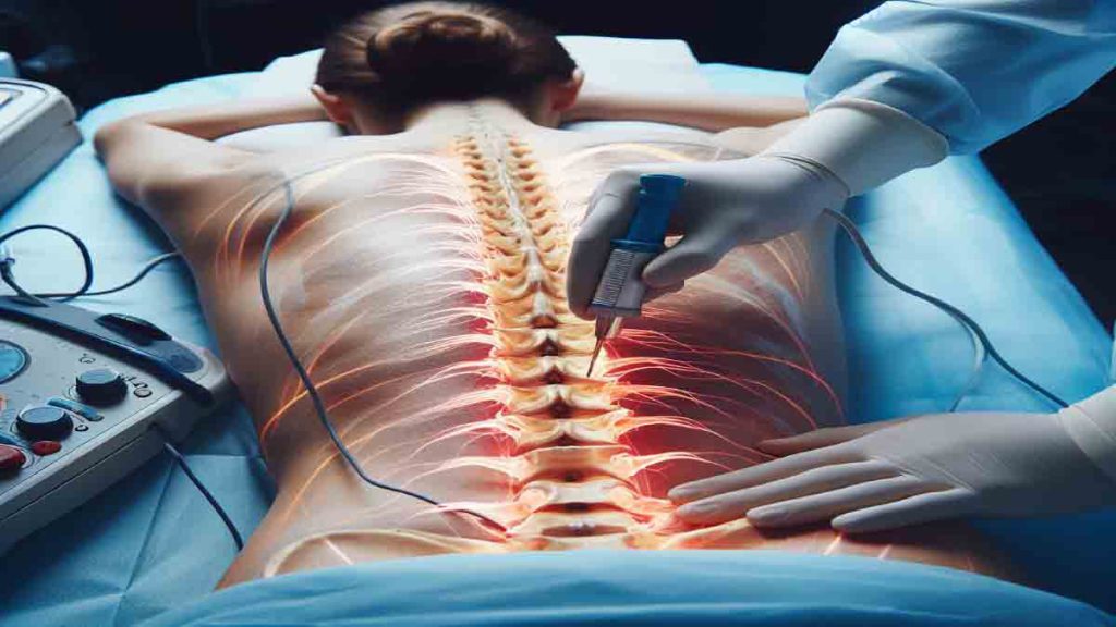 بیماری که دچار عصب سیاتیک است و تزریق انجام می دهد بیماری که دچار عصب سیاتیک است و تزریق انجام می دهد