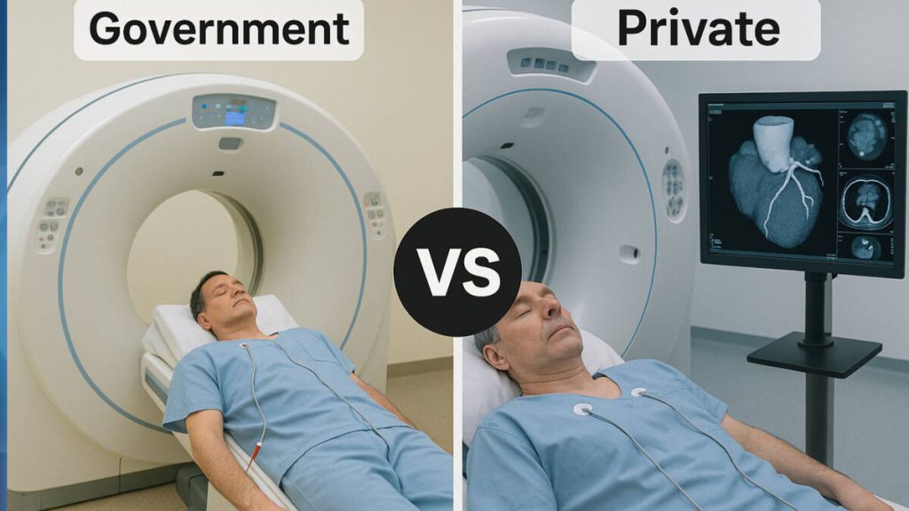 تفاوت های مهم در مراکز خصوصی و دولتی برای سی تی آنژیو قلب مقایسه بین مراکز دولتی و خصوصی برای سی تی آنژیو قلب