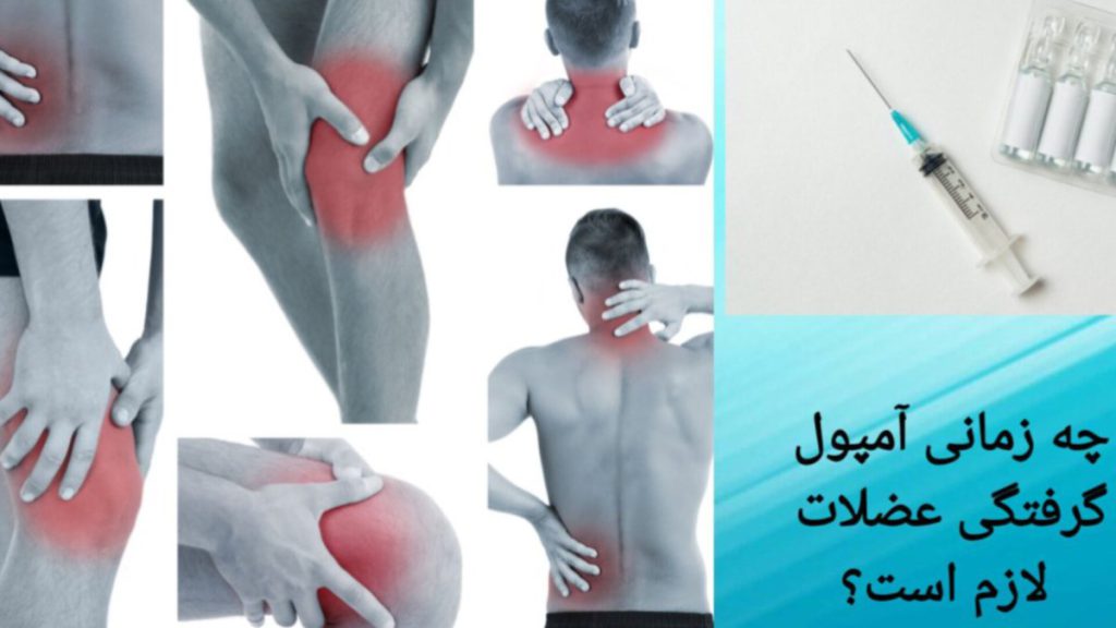 درد عضلات در قسمت های مختلف بدن درد عضلات در نواحی مختلف بدن فرد در تصویر دیده می شود.