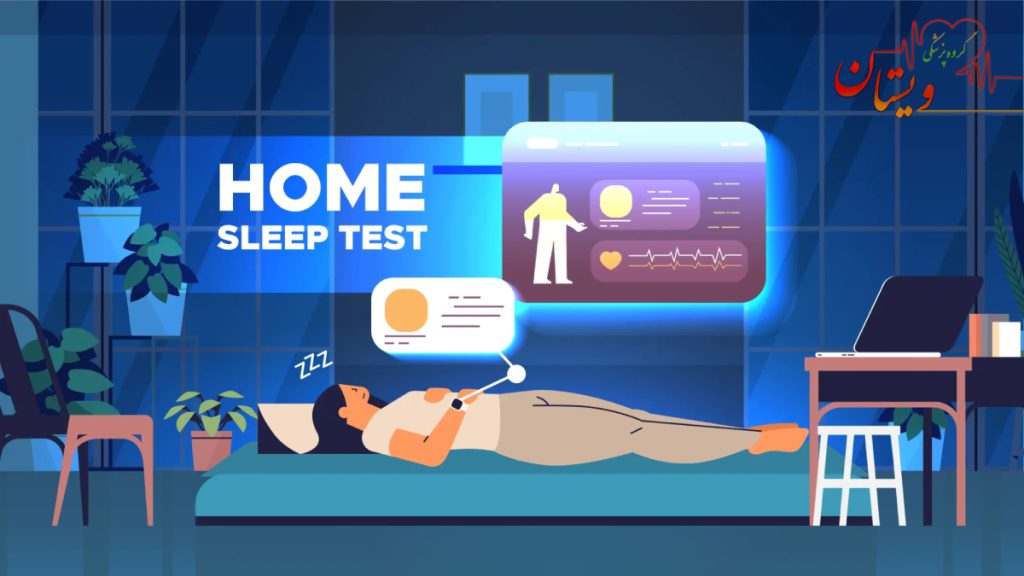 home sleep test تصویری انیمیشنی از تست خواب در منزل