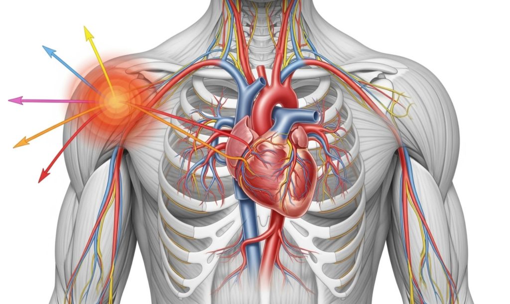 درد شانه چپ و قلب نشانه چیست